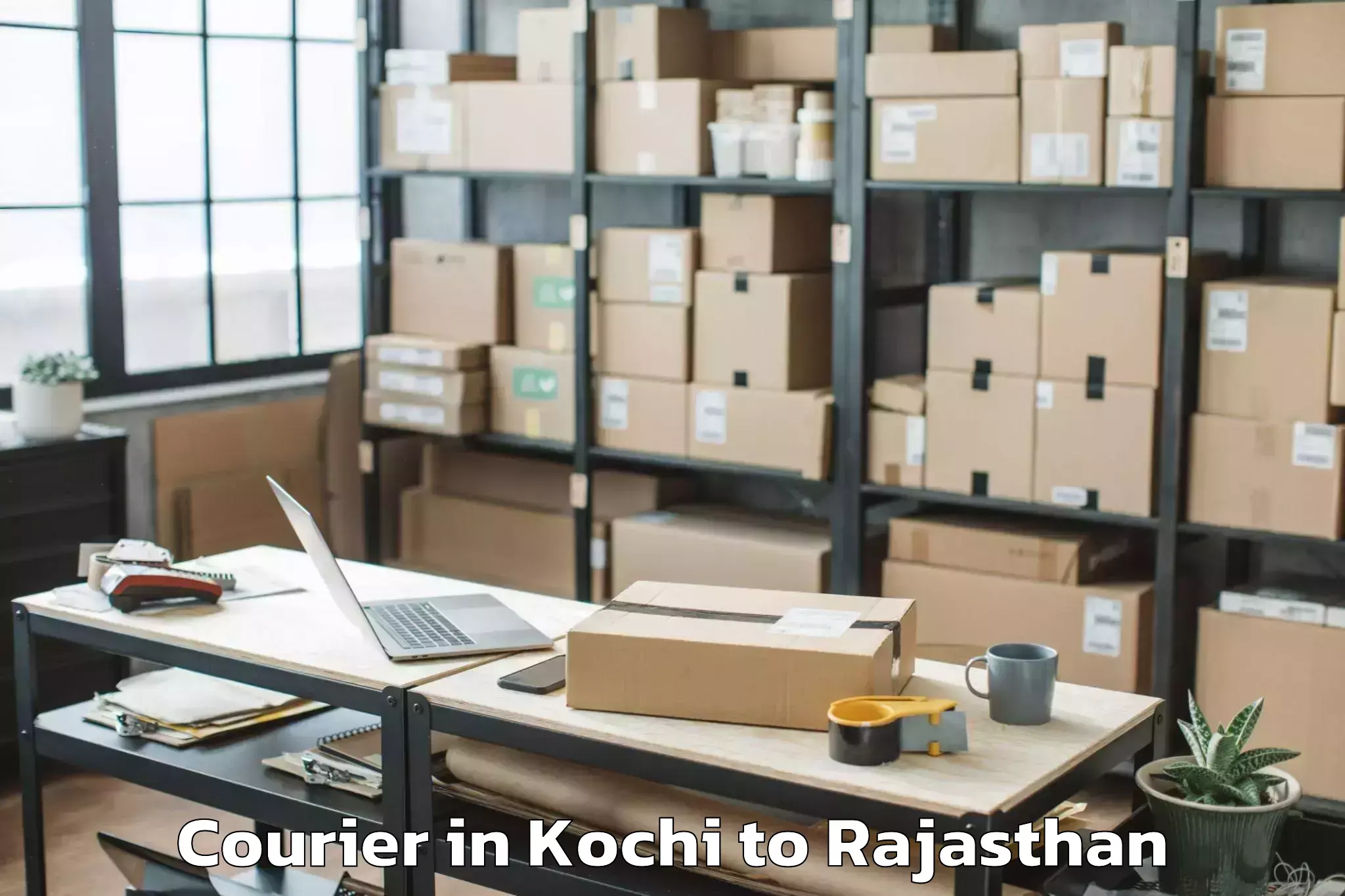 Easy Kochi to Asind Courier Booking